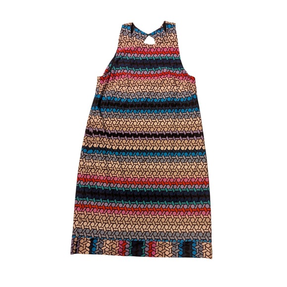 Trina Turk Dress Geometric Sleeveless Multicolor‎ Casual Party